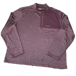 GH. Bass Men's Active Quarter Zip Fleece Top Chest Pocket Pullover Size XL NWT